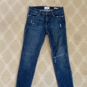 FRAME DISTRESSED DENIM JEANS SIZE 28
